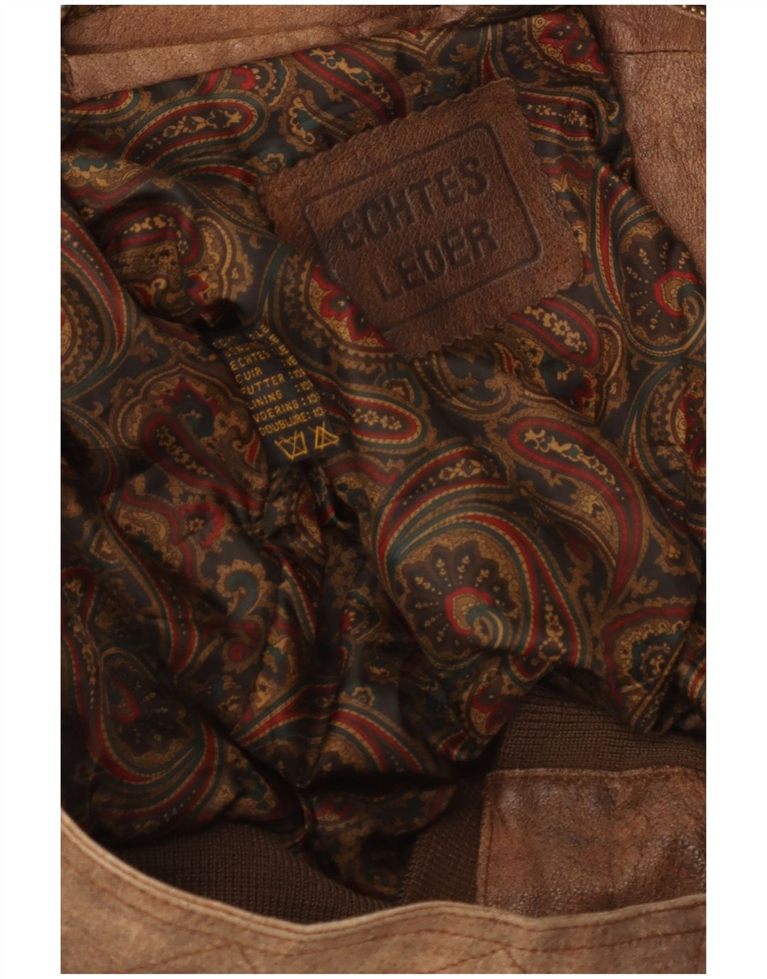 Vintage Herren Lederjacke UK 42 XL Braunes Leder