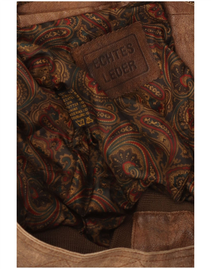 Vintage Herren Lederjacke UK 42 XL Braunes Leder
