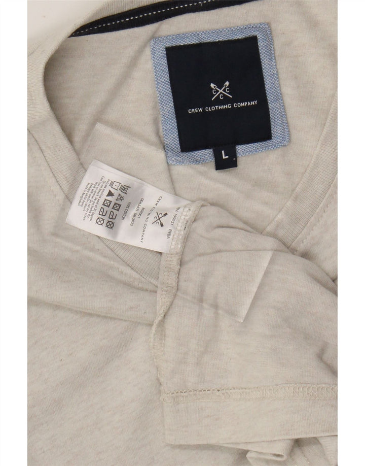 CREW CLOTHING Herren-T-Shirt-Oberteil, groß, weiß gefleckt