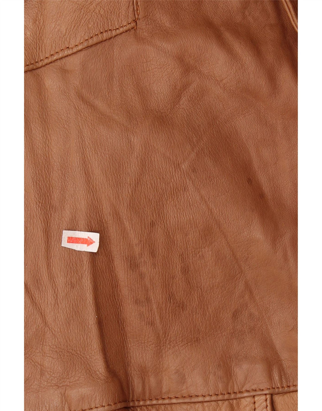 VINTAGE Herren Militärlederjacke UK 44 2XL Braunes Leder