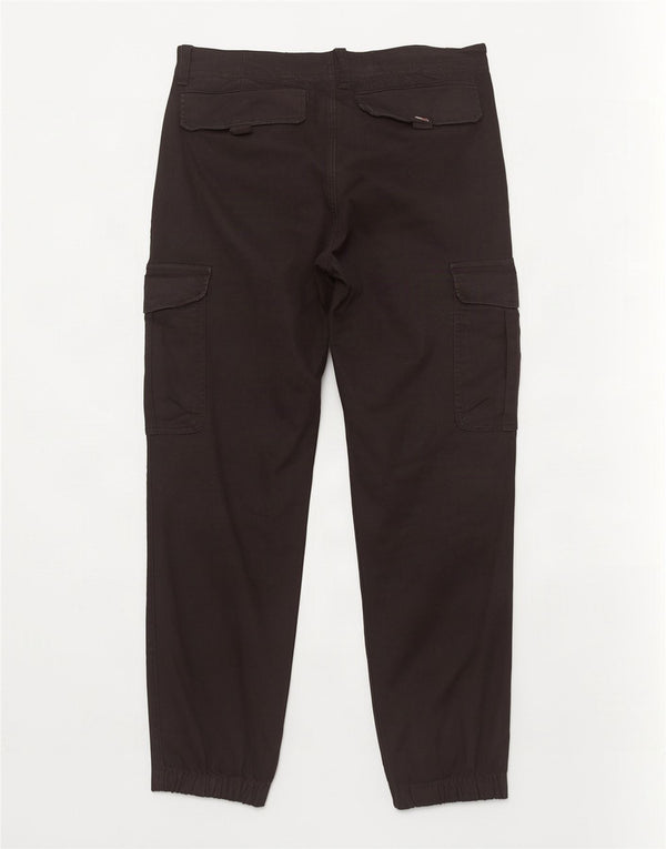 Tommy Hilfiger Herren Jogger Cargo Hose W32 L30 Schwarz Baumwolle
