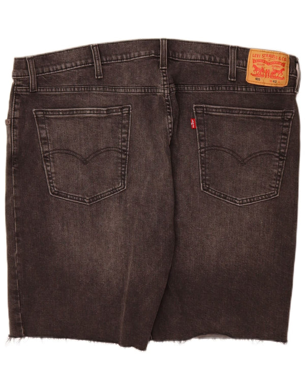Levi's Herren 405 Denim Shorts W42 2XL Graue Baumwolle