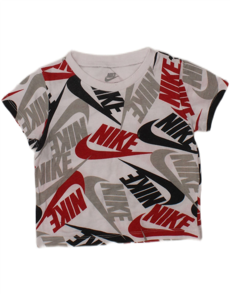 NIKE Baby Boys Graphic T-Shirt Top 9-12 Months White Cotton Vintage Nike and Second-Hand Nike from Messina Hembry 