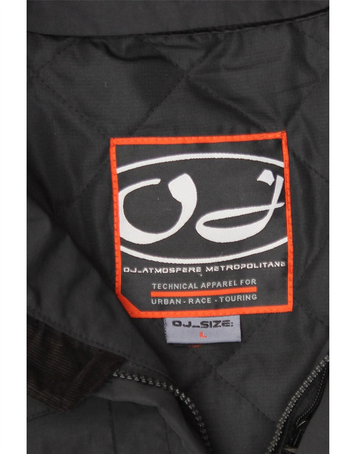 OJ Atmosfere Herren Utility Jacke UK 40 Large Schwarz Nylon