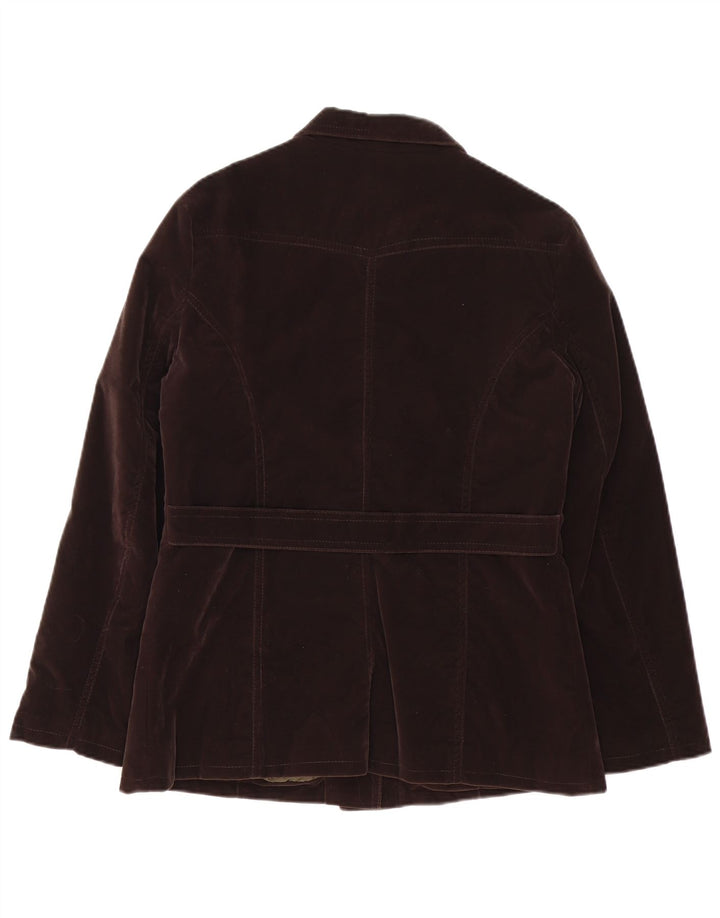 Bayside Damen-Bomberjacke in Übergröße, UK 10, Größe S, braun, Polyvinyl