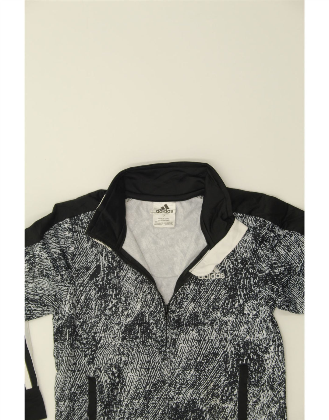 ADIDAS Boys Tracksuit Top Jacket 6-7 Years Grey Polyester Vintage Adidas and Second-Hand Adidas from Messina Hembry 