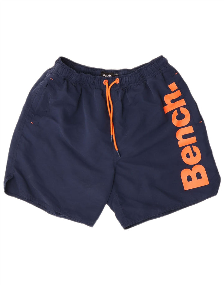 Bench Herren-Badeshorts mit Grafik, mittelgroß, marineblau, Polyester