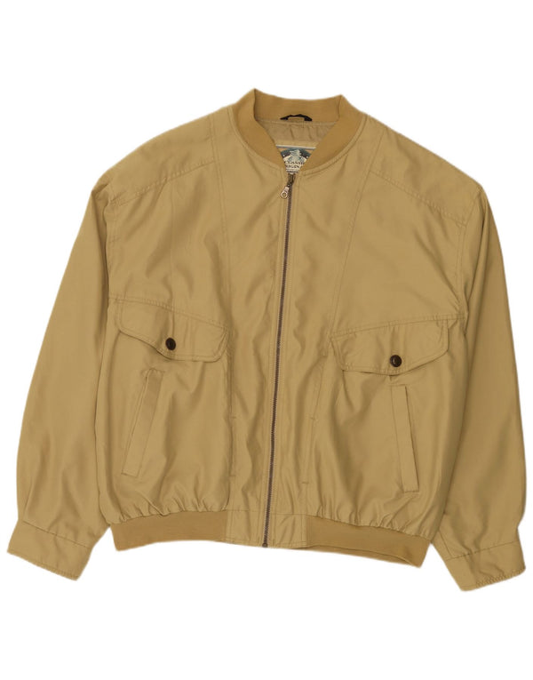 C & A Herren Bomberjacke IT 58 4XL Beige Polyester