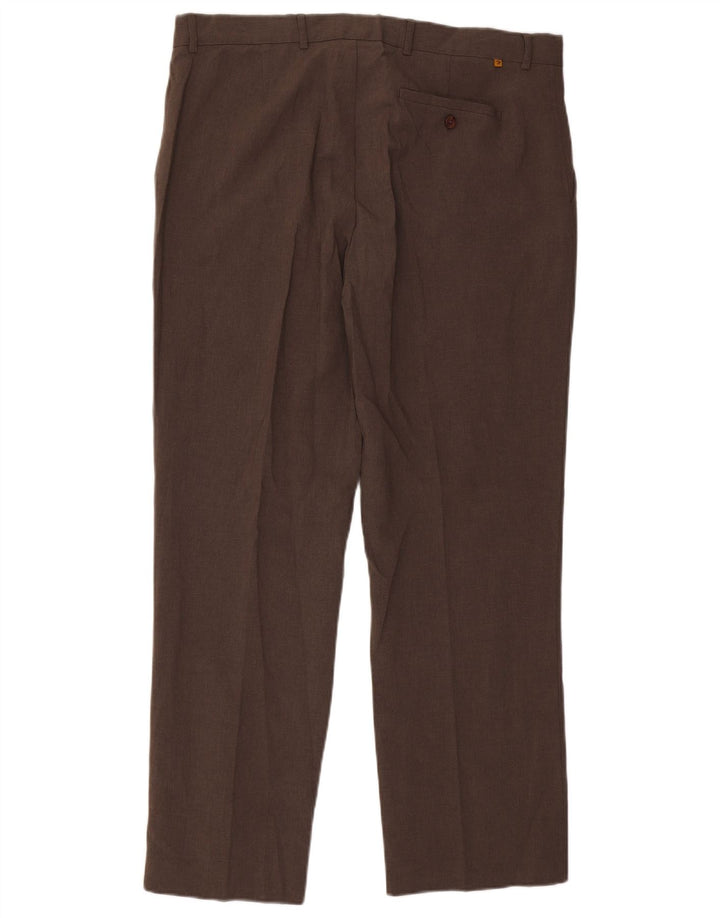 Farah Gerade Herren-Chinohose W40 L31 Braunes Polyester