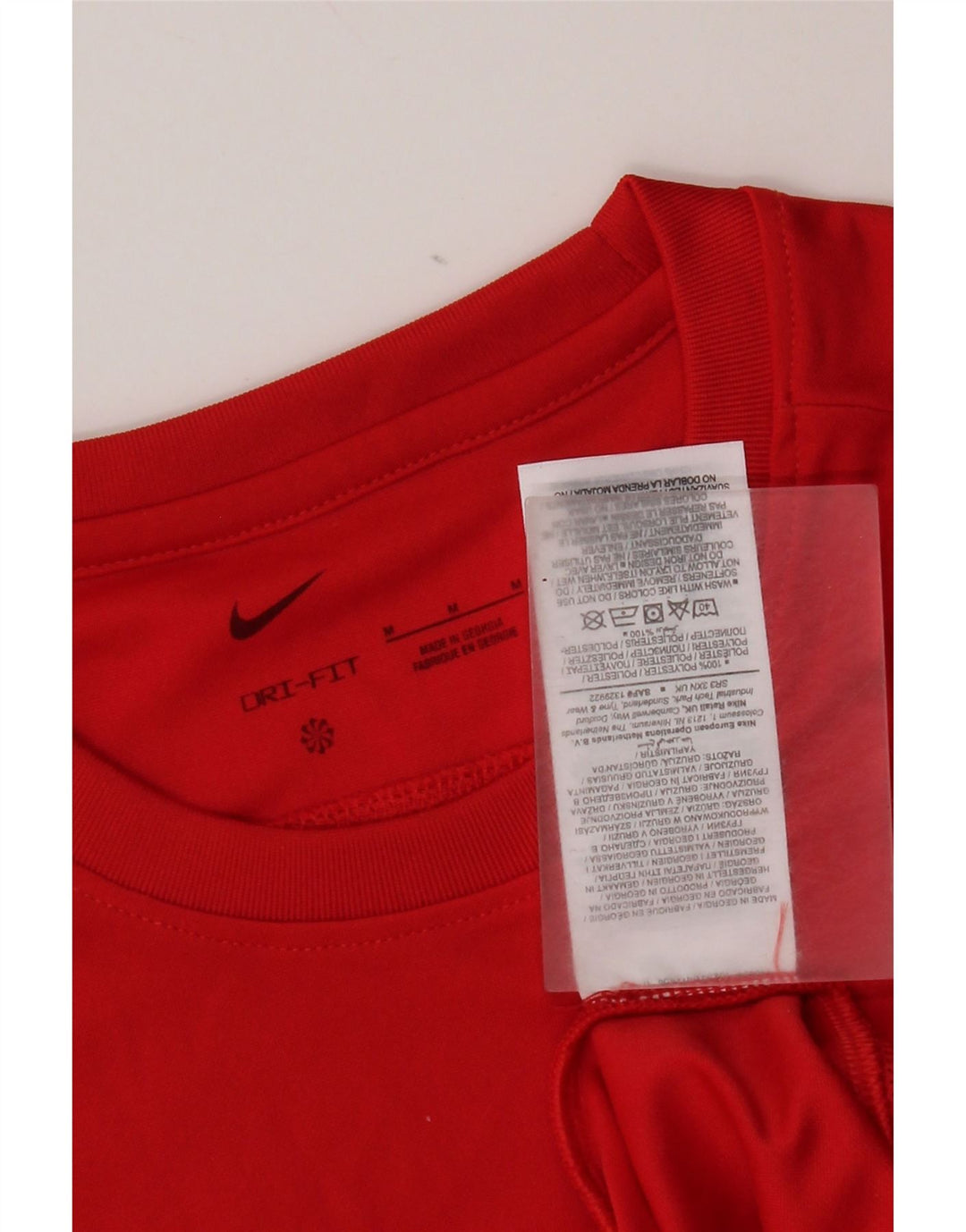 Nike Herren Dri Fit Top Langarm Mittelrotes Polyester