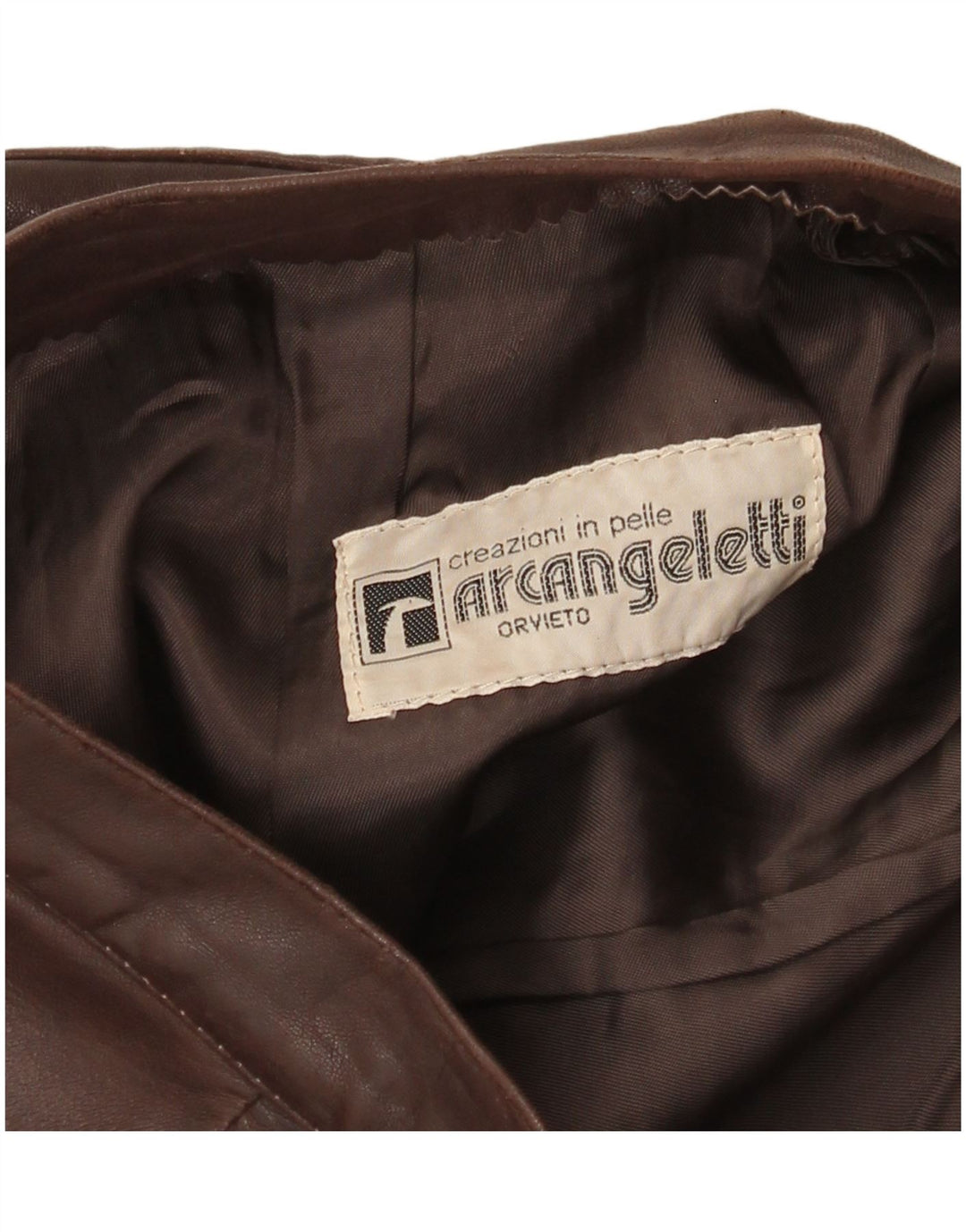 Vintage Damen Lederrock W28 Mittelbraunes Leder