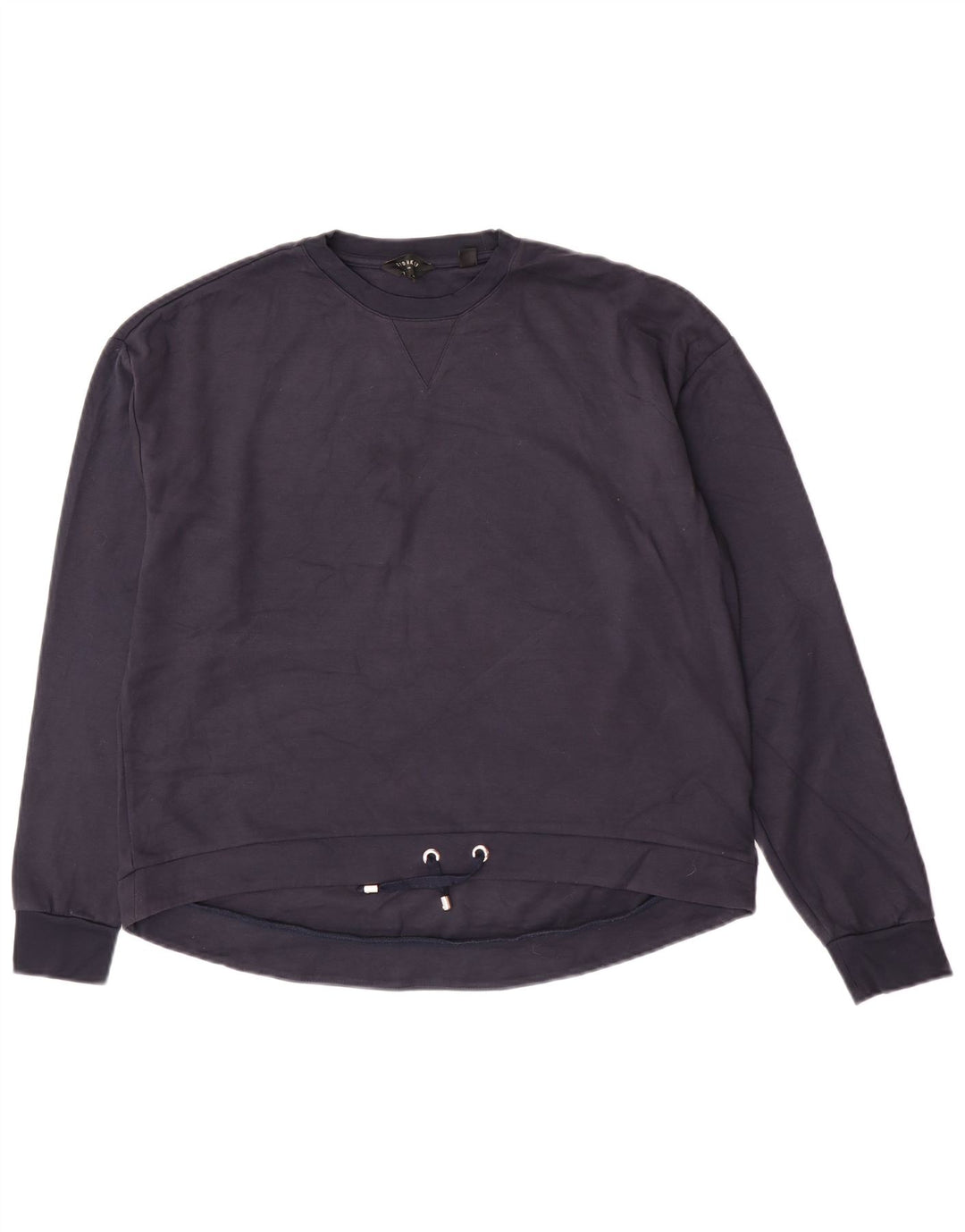 Ted Baker Damen-Sweatshirt-Pullover, Größe 4, groß, marineblaue Viskose