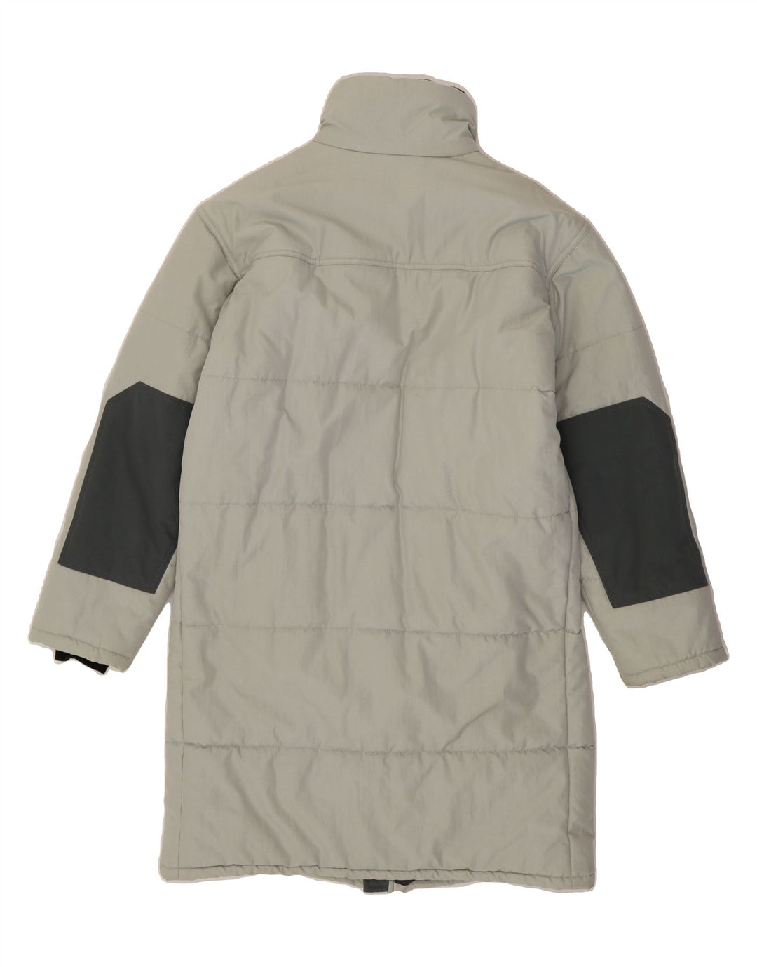 MURPHY & NYE Mens Padded Coat UK 36 Small Grey Colourblock Polyamide Vintage Murphy & Nye and Second-Hand Murphy & Nye from Messina Hembry 