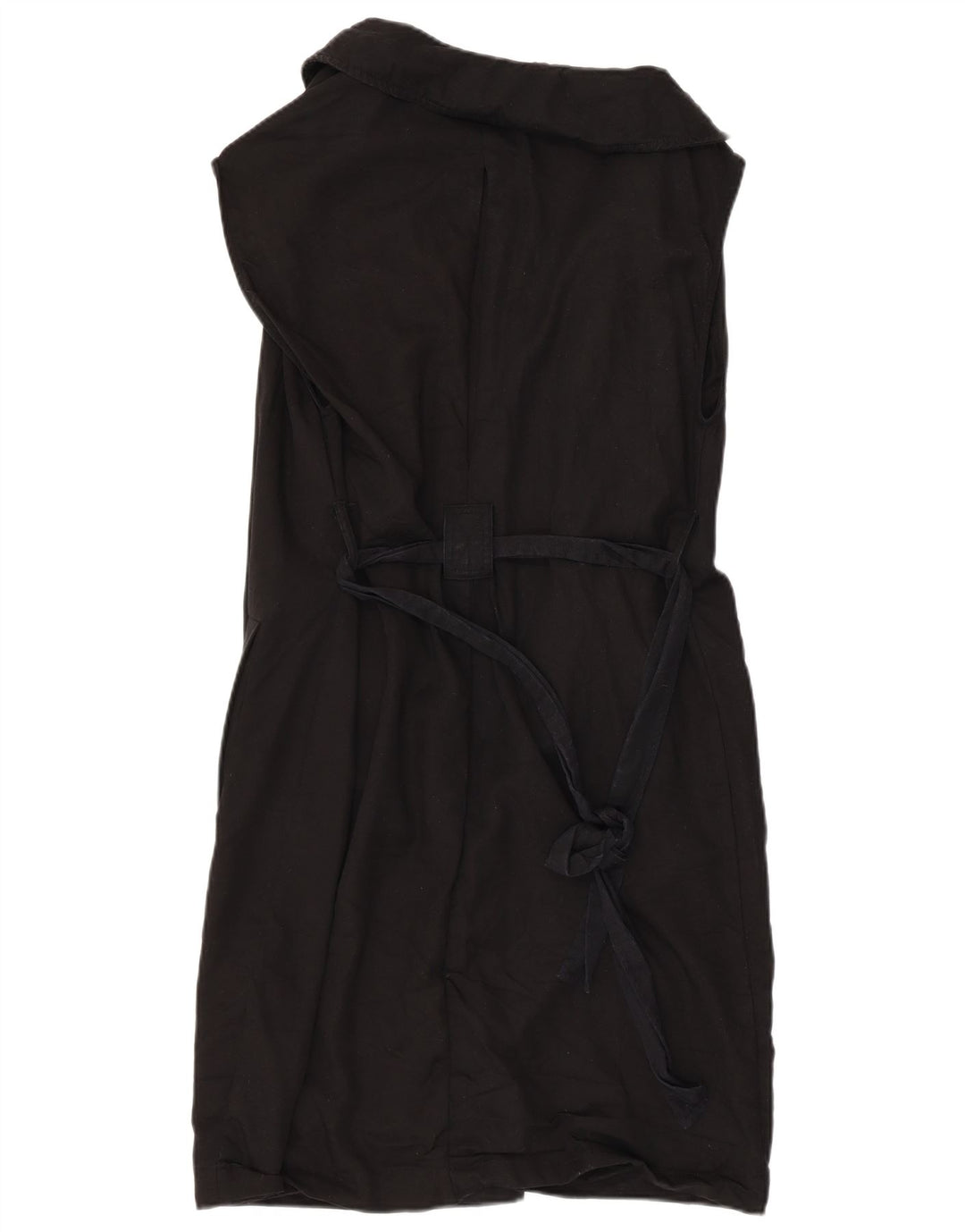 Zara Damen Wickelkleid UK 6 XS Schwarz Lyocell