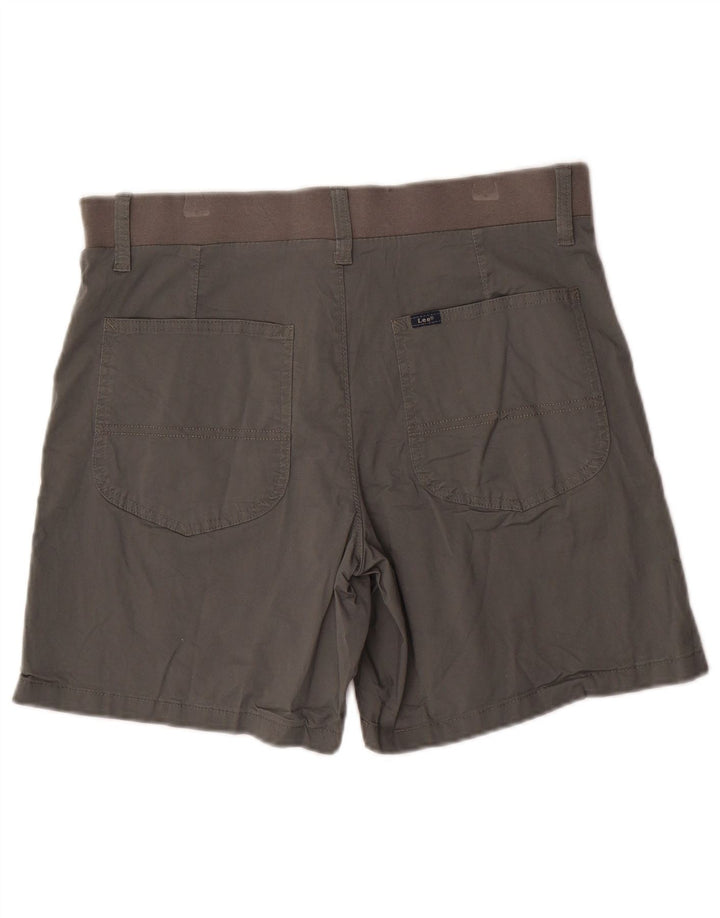 LEE Damen Chino-Shorts, Größe L, W34, Khaki, Baumwolle