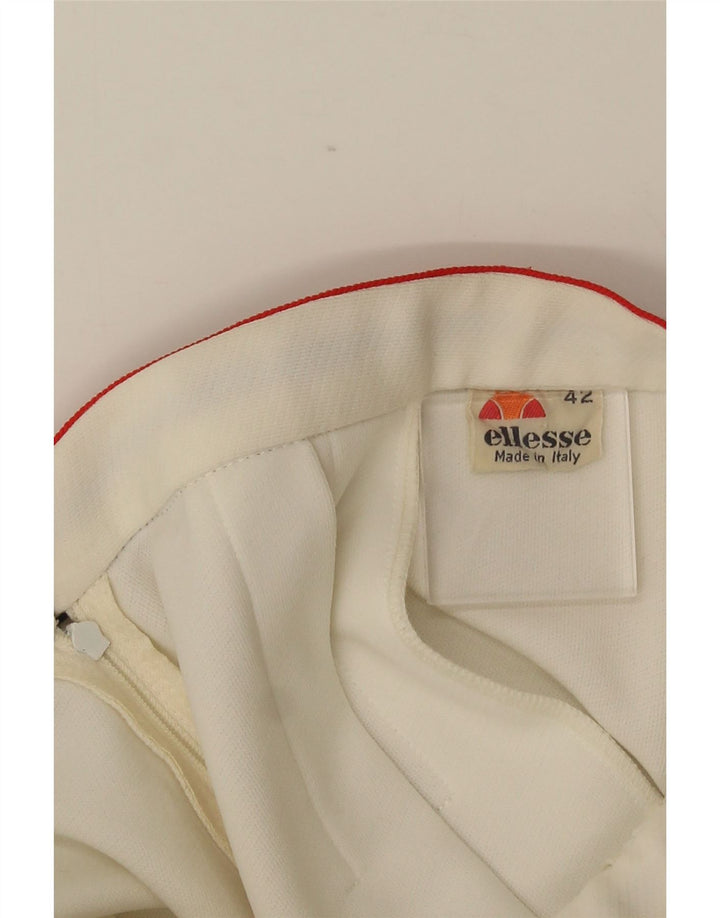 ELLESSE Damen Tennisrock IT 42 Mittelweiß Farbblock