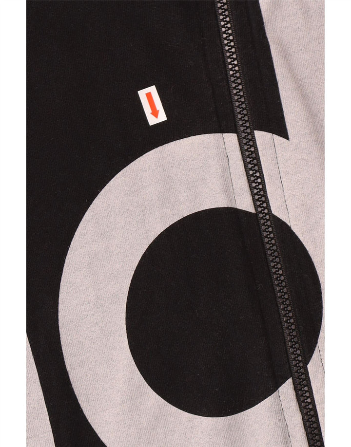 Adidas Herren-Trainingsanzug mit grafischem Oberteil, Größe S, Schwarz, Colourblock-Baumwolle