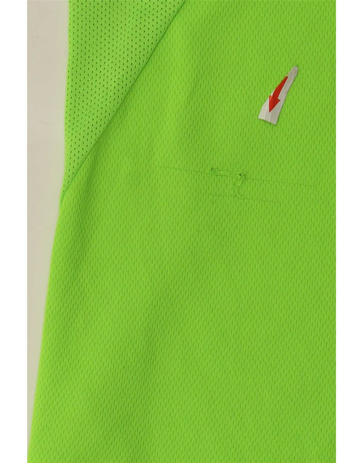 Nike Herren Dri Fit T-Shirt-Oberteil Mittelgrünes Farbblock-Polyester