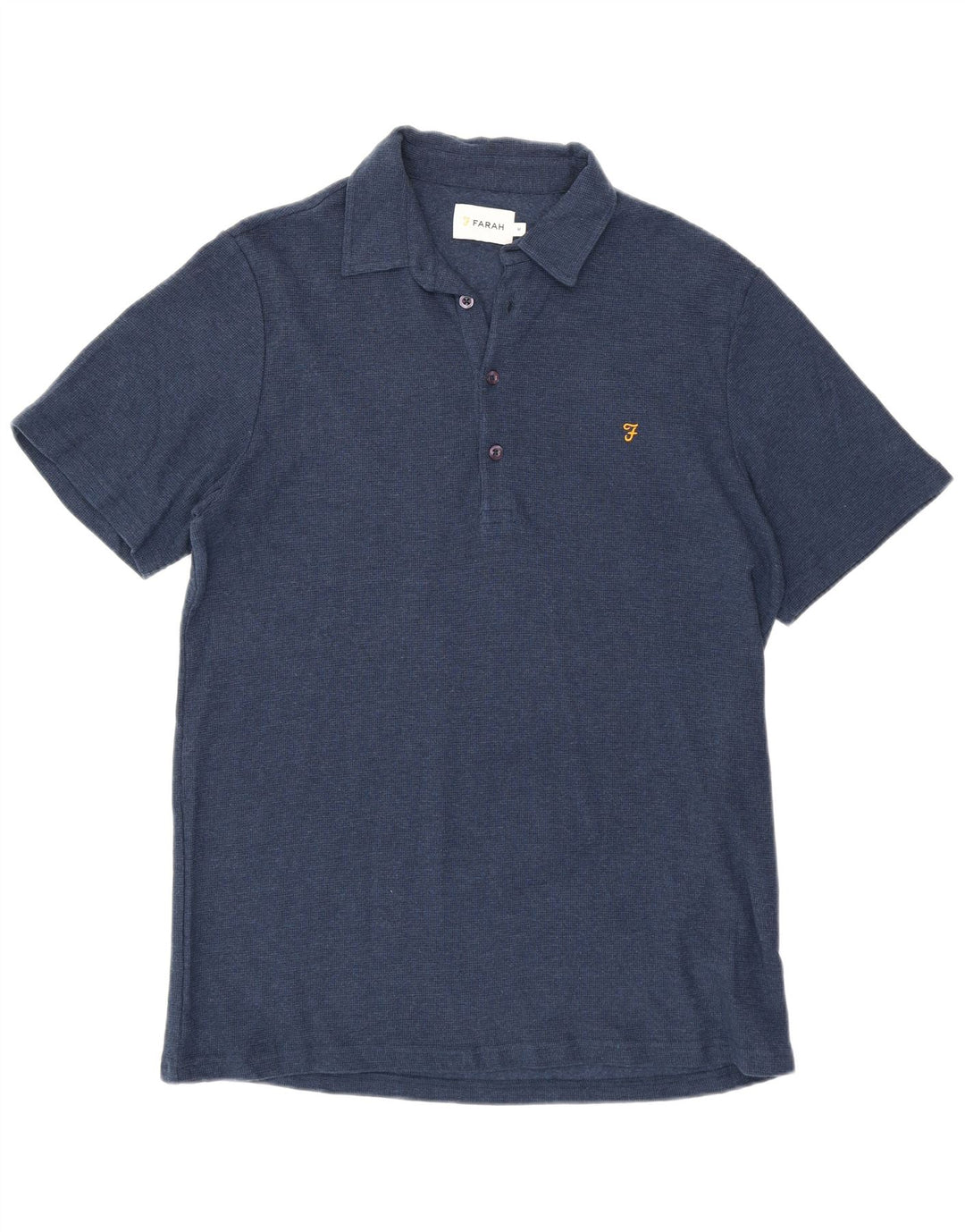 Farah Herren-Poloshirt aus mittlerer marineblauer Baumwolle