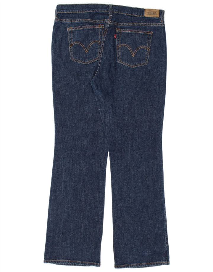 Levi's Damen 515 Bootcut Jeans US 14 XL W36 L32 Blaue Baumwolle