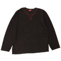 IZOD Herren-Fleecepullover, groß, schwarzes Polyester