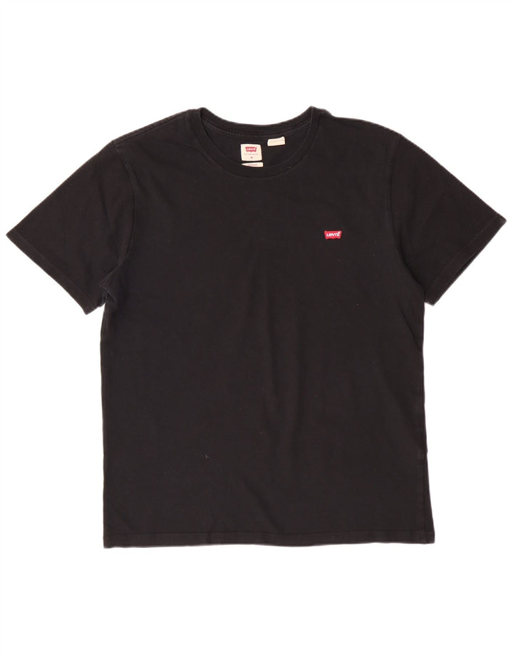 Levi's Herren-T-Shirt mit Standard-Passform, mittelschwarze Baumwolle