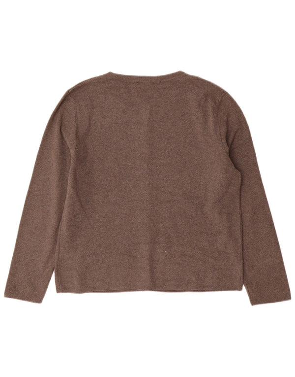Zara Womens Cardigan Sweater UK 18 XL Grey Modal
