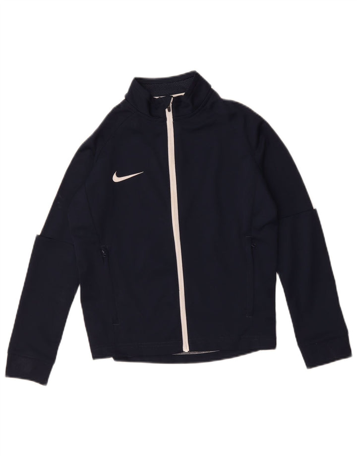 Nike Dri-Fit-Trainingsanzug-Oberteil für Jungen, 8–9 Jahre, Größe S, Marineblau