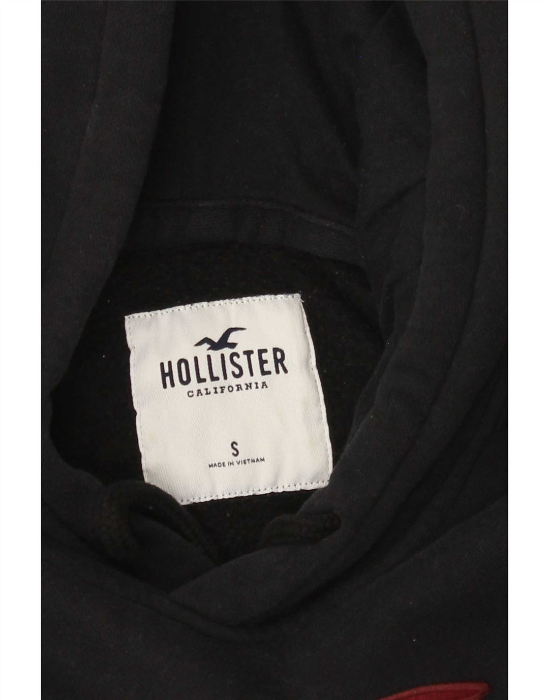 Hollister Herren-Pullover mit grafischem Kapuzenpullover, Größe S, Schwarz