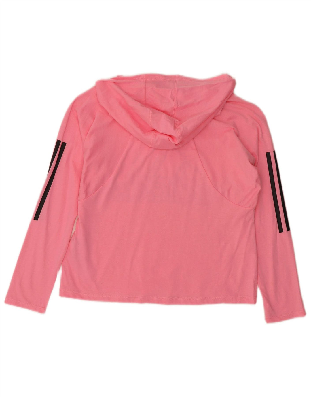 Adidas Damen Graphic Loose Fit Hoodie Pullover UK 10 Small Rosa Baumwolle