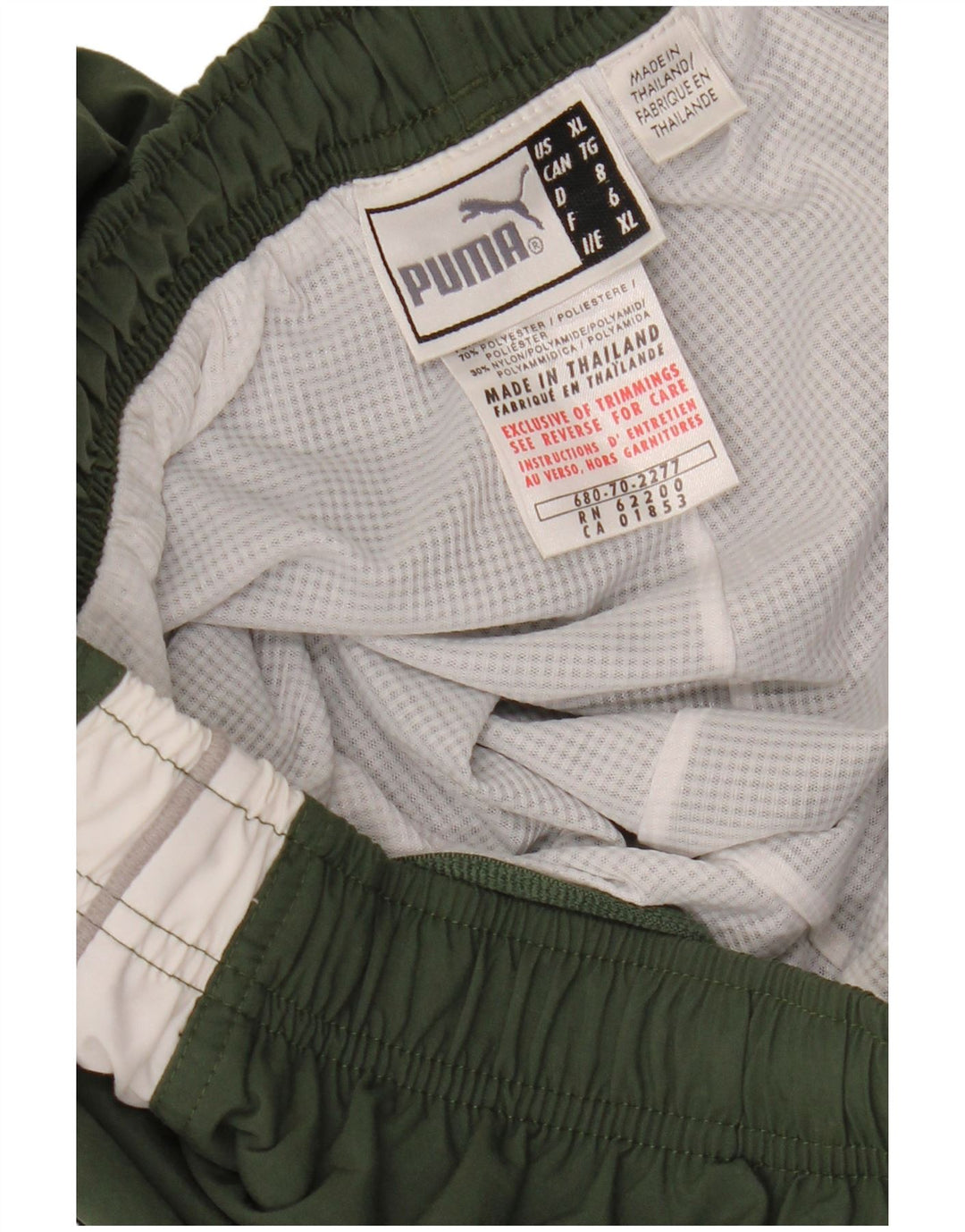 PUMA Herren-Trainingshose, Jogginghose, XL, Khaki, Colourblock-Nylon