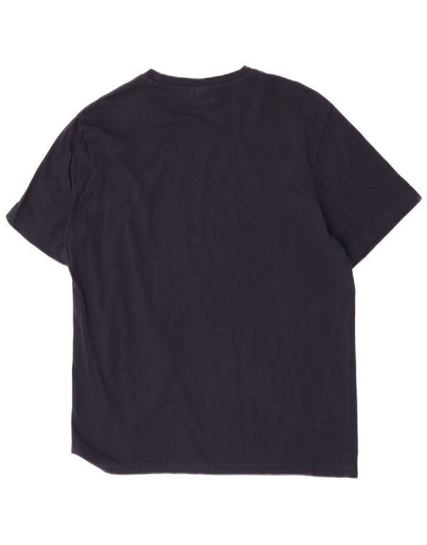 Champion Damen T-Shirt Top UK 22 3XL Marineblau Baumwolle