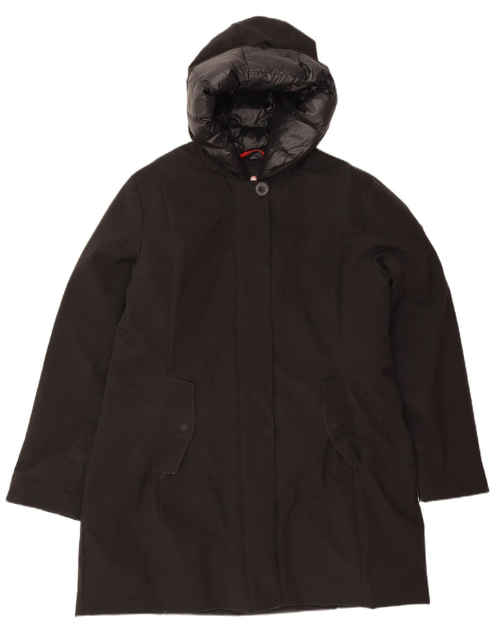 Kanadischer Damen-Kapuzenmantel IT 54 3XL Schwarz Polyester