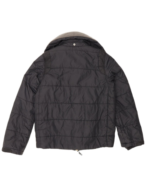 Diesel Herren Wattierte Jacke UK 36 Small Schwarz Nylon