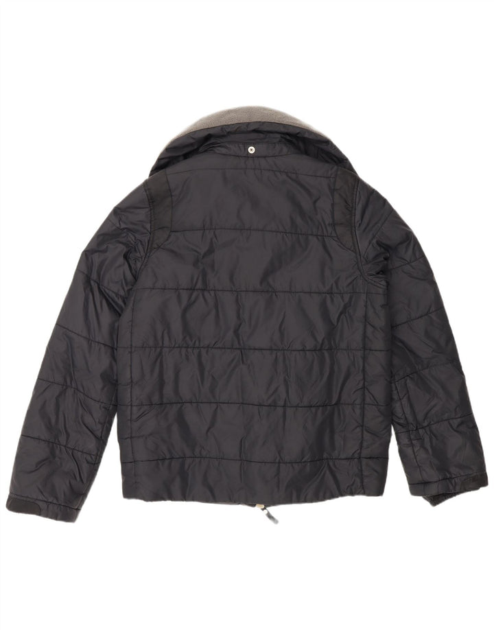 Diesel Herren Wattierte Jacke UK 36 Small Schwarz Nylon