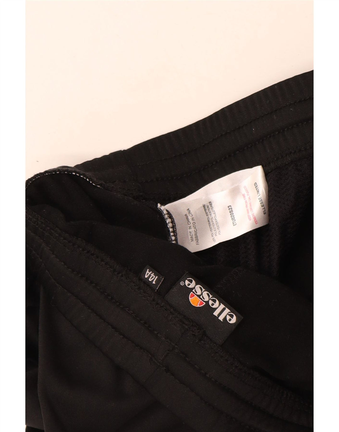 ELLESSE Jungen-Trainingshose, 13–14 Jahre, schwarzes Polyester