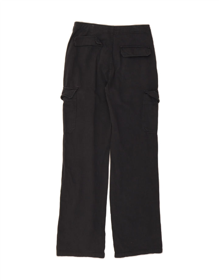 ZARA Womens Straight Cargo Trousers EU 38 Small W28 L32 Black Vintage Zara and Second-Hand Zara from Messina Hembry 