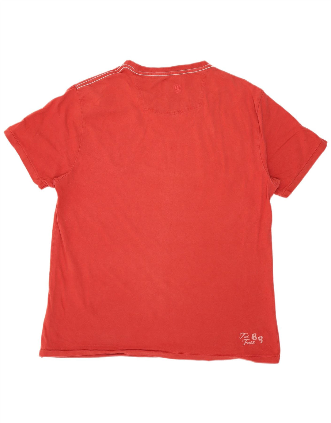 Fat Face Herren-T-Shirt mit Grafik, mittelrote Baumwolle