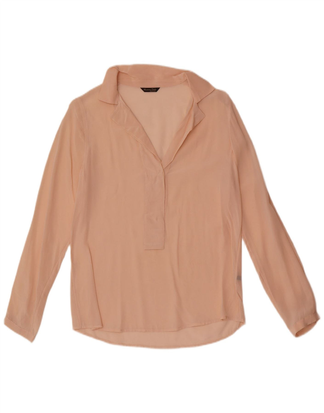 Massimo Dutti Damen-Pulloverhemd mit lockerer Passform, durchsichtig, EU 36, XS, Rosa