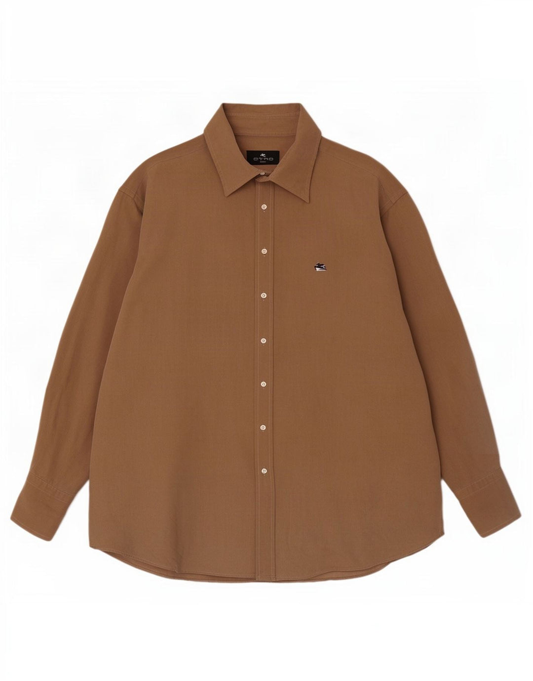 Etro Herrenhemd Größe 43 XL Beige Baumwolle