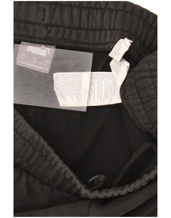 Puma Herren-Sportshorts, groß, schwarze Baumwolle