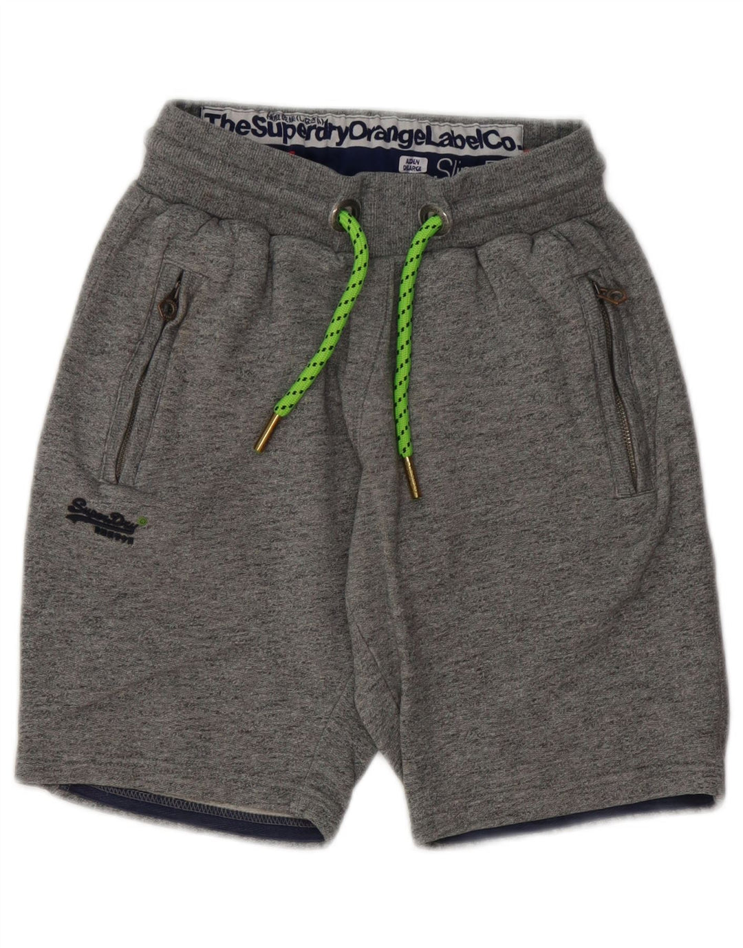 Superdry Herren Slim Fit Sportshorts XS Grau meliert