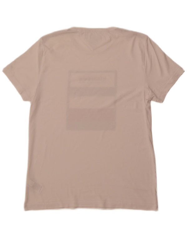 TOMMY HILFIGER Herren Grafik-T-Shirt-Oberteil, groß, weiße Baumwolle