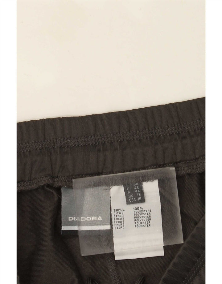 Diadora Damen-Trainingshose, UK 18, XL, grau, Polyester