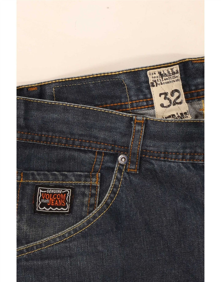 Volcom Herren Straight Jeans W32 L31 Marineblaue Baumwolle