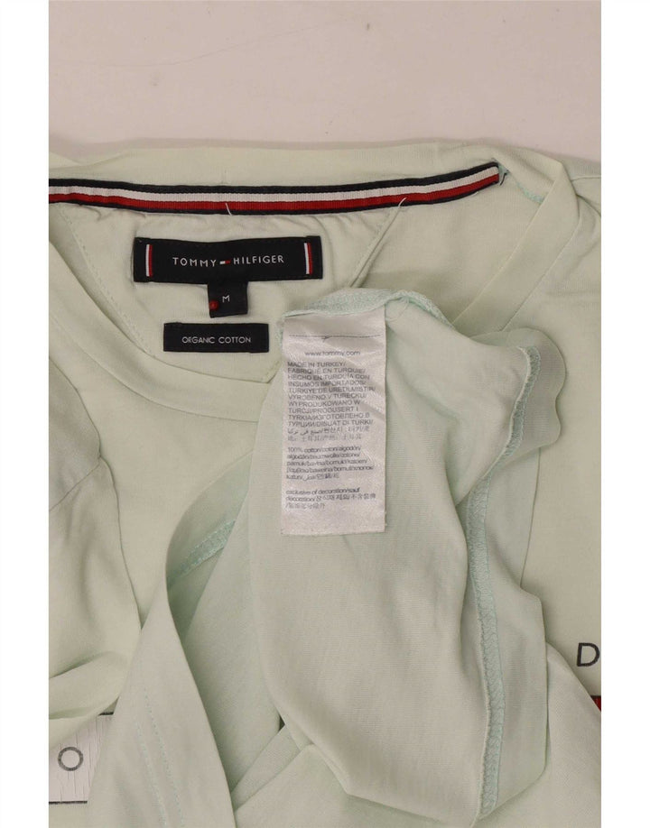 Tommy Hilfiger Herren-T-Shirt mit Grafik, mittelgrüne Baumwolle