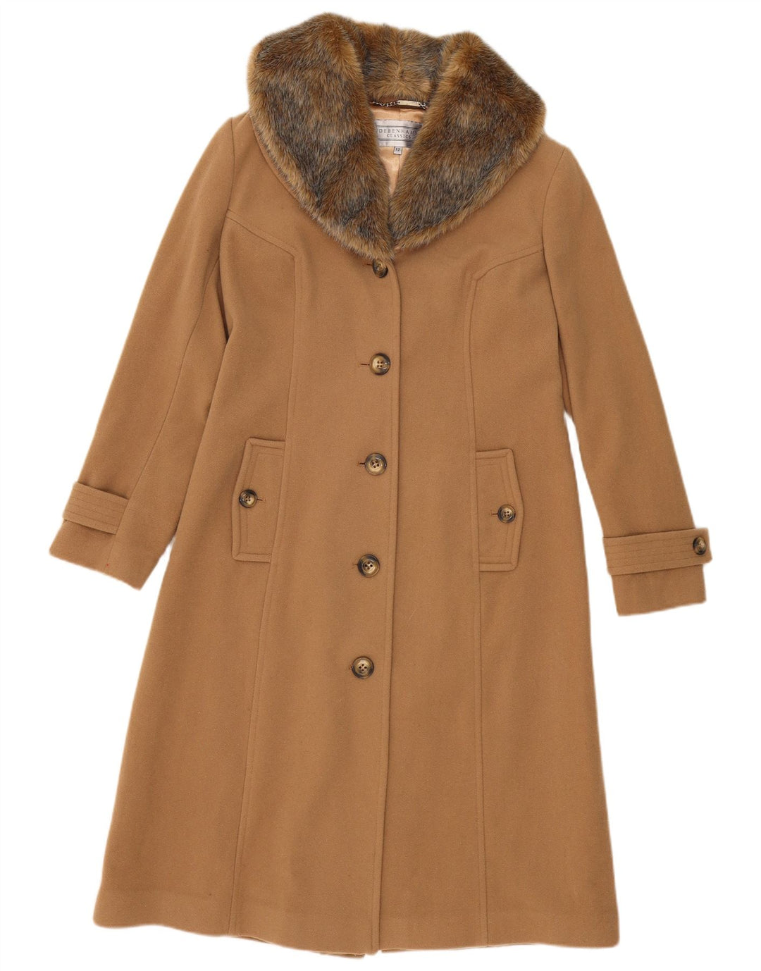 Debenhams Womens Classics Mantel UK 12 Mittelbraun