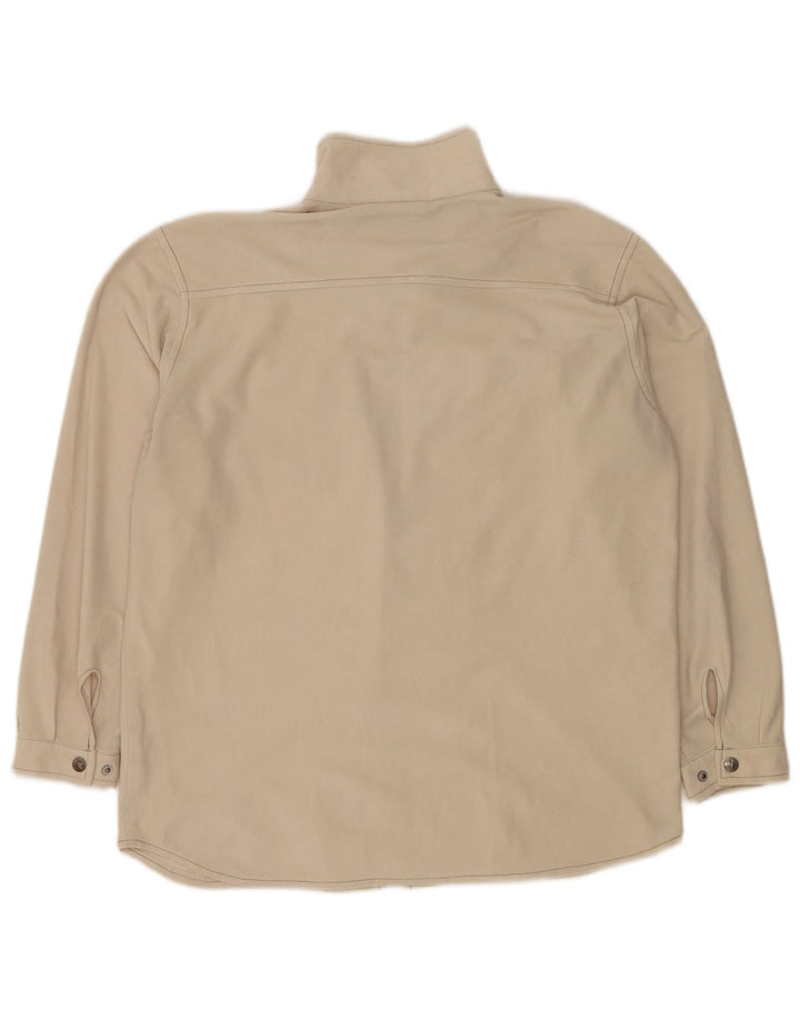 DIADORA Herren-Trainingsanzug-Top-Jacke aus mittelbeigem Polyester