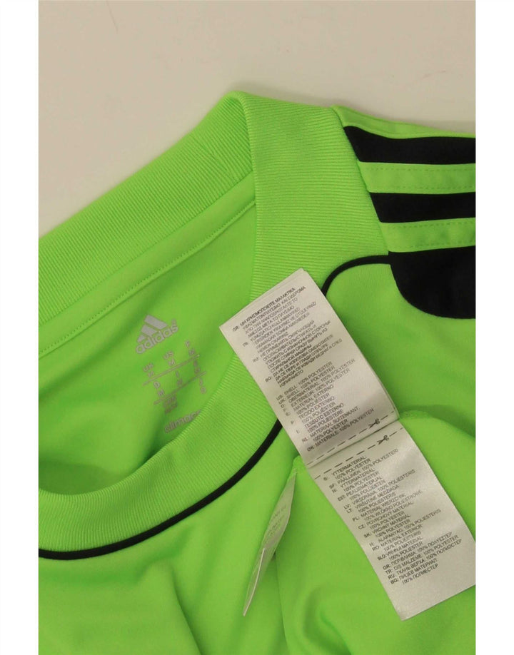 Adidas Herren Climacool Top Langarm Mittelgrünes Colourblock-Polyester