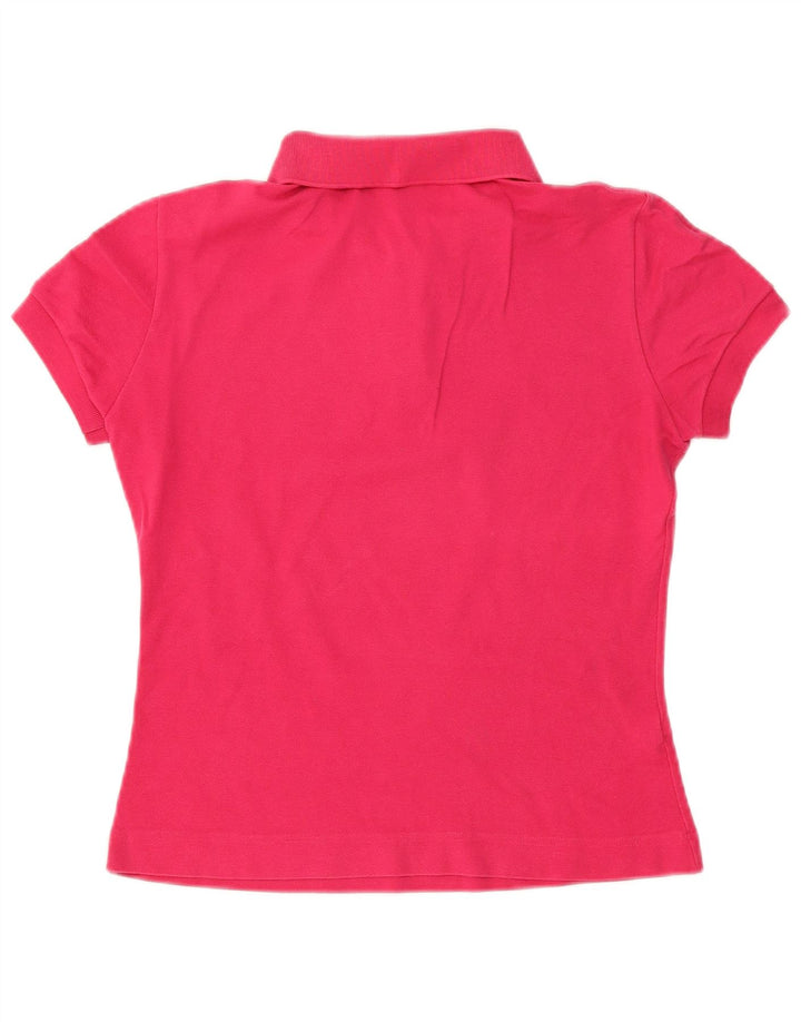Lacoste Damen-Poloshirt, Größe 42, große rosa Baumwolle